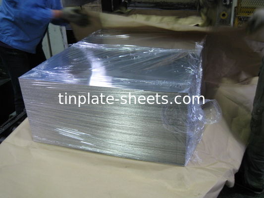 أوراق الصفيحة ذات الجودة الجيدة 2.8/2.8 JIS G3303 القياسية T3 T5 DR8 2.8/2.8 STONE FINISH أوراق الصفيحة الالكترولية