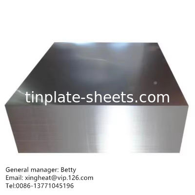 أداء عال T2-T5 MR SPCC TFS صفيحة الفولاذ 100% إعادة التدوير 2.0/2.0