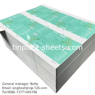 أداء عال T2-T5 MR SPCC TFS صفيحة الفولاذ 100% إعادة التدوير 2.0/2.0