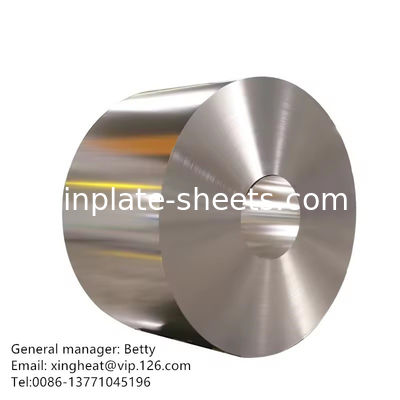 الصفيحة الكهربائية 2.8/2.8 JIS G330 لعلب الطعام 1.1/1.1 مصنع الصفيحة T2.5 T3 T4 T5 DR8 DR9
