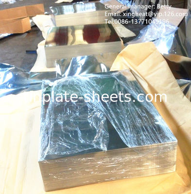 طوب من الصفيح الصفيح لصناعة التعبئة والتغليف 25 طن متري MOQ EXW/FOB/CFR/CIF L/C/T/T/DP شروط الدفع مواد MR و SPCC