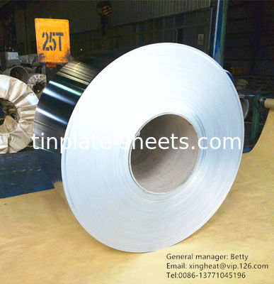 أوراق الصفيحة للصفائح الكيميائية والمواد الغذائية MR SPCC المادة 0.15-0.49mm سمك 600mm-986mm العرض النهاية الساطعة