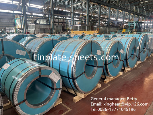 أوراق الصفيحة للصفائح الكيميائية والمواد الغذائية MR SPCC المادة 0.15-0.49mm سمك 600mm-986mm العرض النهاية الساطعة