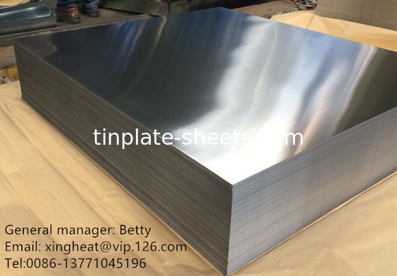 مادة MR و SPCC طوب الصفيح 0.15-0.49mm سمك 600mm-986mm عرض 4-8MT لكل طوب JIS G3303 EN10202 معيار ASTM624