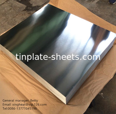 DIN GB JIS Standard TFS Sheet Electroplated Chromium Plate الحجر المنتهي T3
