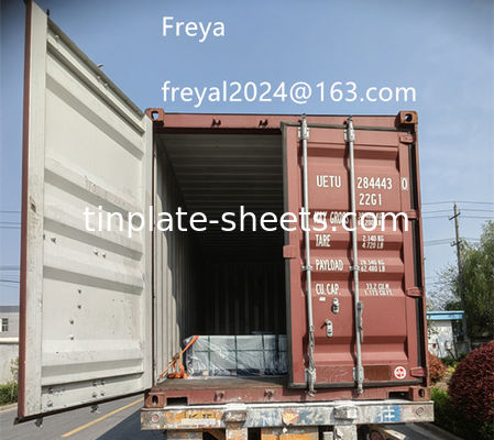 أوراق الصفيحة المطلية المتوافقة مع JIS G3303 EN10202 و ASTM624 للبقائق الكيميائية والغذائية