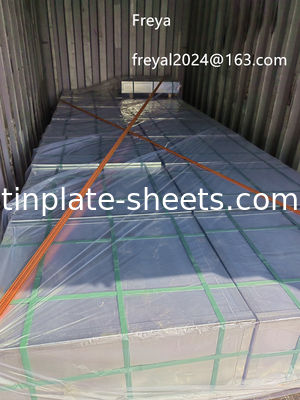 JIS G3303 و EN10202 ASTM624 الصفائح القصيرة القياسية للعبوات الكيميائية وعلب الطعام