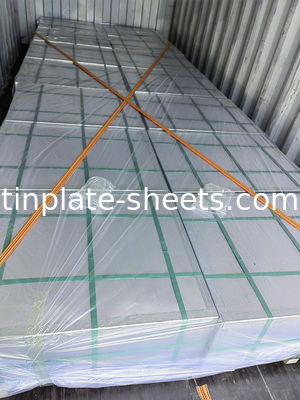 الصفائح القصيرة ذات الجودة الجيدة JIS G3303 القياسية T3 T4 T5 DR8 2.8/2.8 STONE FINISH