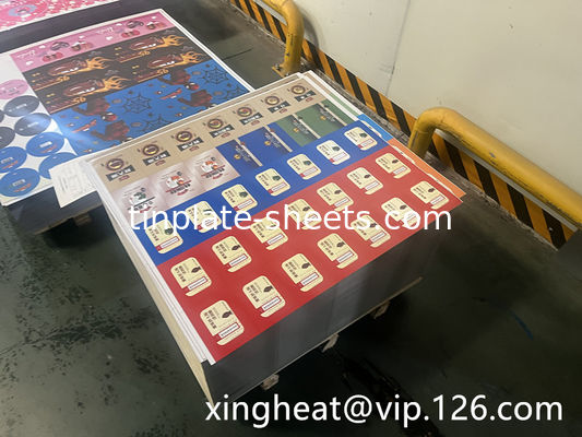 أوراق الصفيحة ذات الجودة الجيدة 2.0/2.0 2.8/2.8 JIS G3303 معيار DR8 T4 T3 T2.5 2.8/2.8 النهاية الحجرية