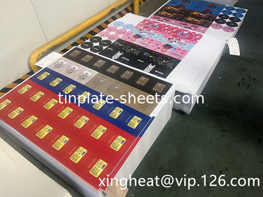 الأداء العالي T2- T5 MR SPCC TFS صفيحة الفولاذ 100% قابلية لإعادة التدوير T3