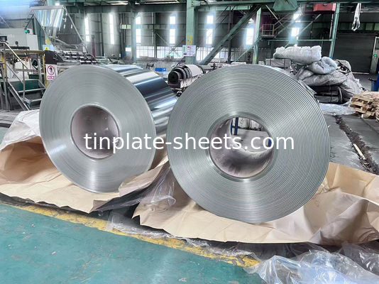 الصفائح الالكتروليتية من الصفيحة MR و SPCC المواد 0.13-0.48mm سمك 600mm-986mm العرض 600mm-1160mm طول القطع T2-T5 الحرارة