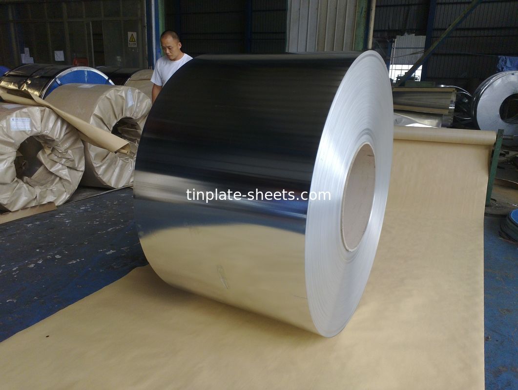 علب التعبئة والتغليف JIS G3303 القياسية T3 T4 T5 DR8 2.8/2.8 حجر النهاية الصفائح الحديدية الالكترولية
