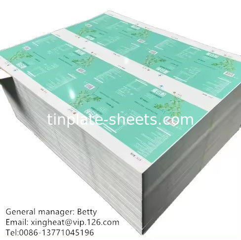 أداء عال T2-T5 MR SPCC TFS صفيحة الفولاذ 100% إعادة التدوير 2.0/2.0