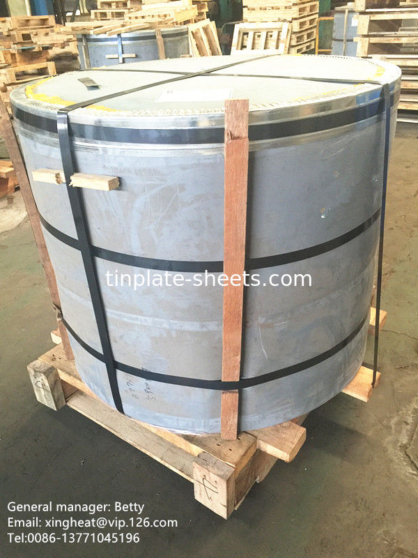 سمك 0.15-0.49mm MR طوب الفولاذ الخالي من القصدير لصنع غطاء التاج