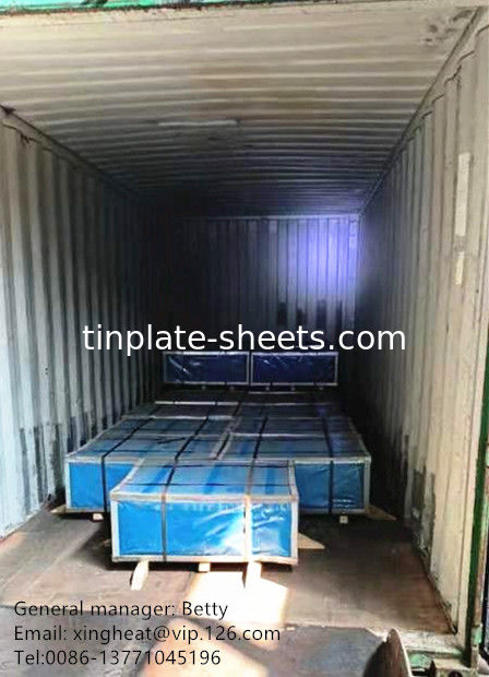 عرض 600mm - 907mm Tfs الصلب الخالي من الصلب مع سطح الحجر المنتهي للقبعة التاجية JIS G3315 T3