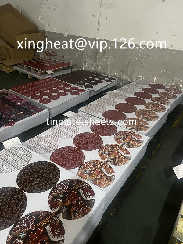 T2.5 T3 T4 T5 DR7 DR8 DR9 اللوحة المطبوعة EN10202 المعيار 2.0/2.0 للعبوات الغذائية