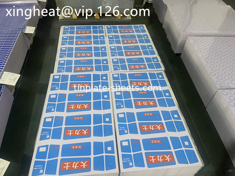 الصفيحة المقاومة للتآكل للتغليف الغذائي والمشروبات MR/SPCC 0.15-0.49mm سمك الصفيحة المطبوعة