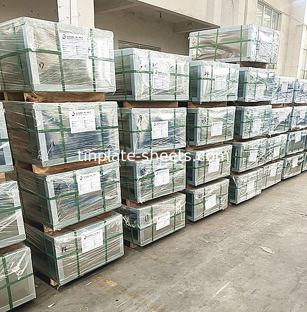 حزم الصفيحة ذات الجودة الجيدة 2.8/2.8 مصنع مصنع الصفيحة T2.5 T3 T4 T5 DR8 DR9