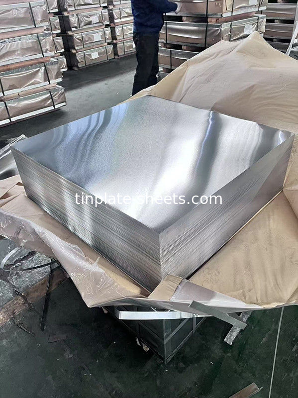 MR/SPCC أوراق الصفيحة للصفائح الكيميائية والمواد الغذائية 600mm-1160mm طول القطع