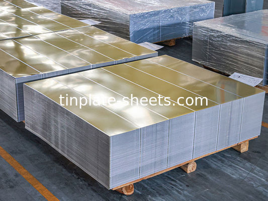 JIS G3303 EN10202 ASTM624 أوراق الصفيحة الصينية القياسية للصناديق الكيميائية وصناديق الطعام التنافسية