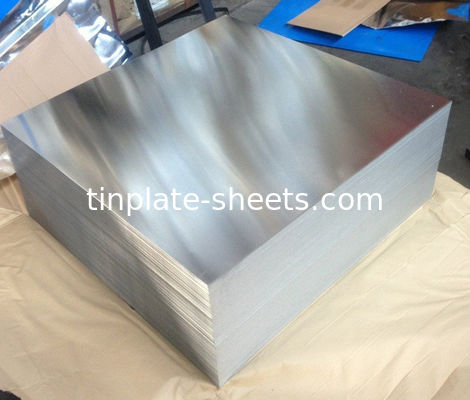 أوراق الصفيحة للعبوات العلب الصفائح الكيميائية JIS G3303 القياسية T3 T5 DR8 STONE FINISH أوراق الصفيحة الكهربائية