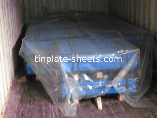أوراق الصفيحة للعبوات العلب العلب الغذائية JIS G3303 القياسية T4 T3 DR8 STONE FINISH أوراق الصفيحة الالكترولية